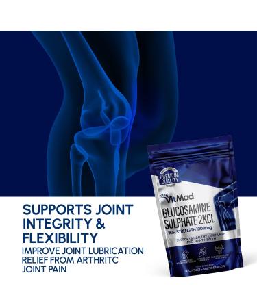 Glucosamine Sulphate 2KCl 1000mg Capsules - Joint Health Support | 60 Count - Buy Online on GoSupps.com