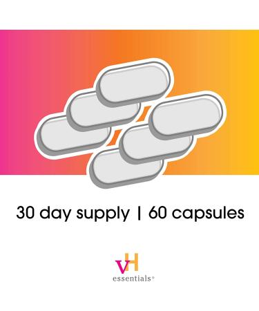 vH essentials Probiotics with Prebiotics and Cranberry Feminine Health Supplement - 60 Capsules - Buy Online on GoSupps.com