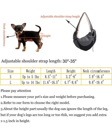 Amor Aeol Pet Carrier Hands Free Puppy Carrier for Small Dogs and Cat Suitable for pets under 4 pounds Breathable Mesh Travel Safe Puppy Sling Adjustable Dog Sling Carrier Machine Washable(black) - Buy Online on GoSupps.com