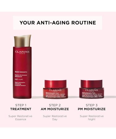 CLARINS Super Restorative Treatment Essence - Anti-Aging Face Lotion for Mature Skin | Smooths Pores Softens Skin & Restores Radiance | 6.7 Fl Oz - International Shipping Available - Buy Online on GoSupps.com