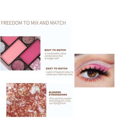 12 Color Matte Eyeshadow Palette Glitter Eye Shadow Long Lasting Make up with Sweat Resistance Multifunctional for Leisure Parties Weddings Goforwealth - Buy Online on GoSupps.com