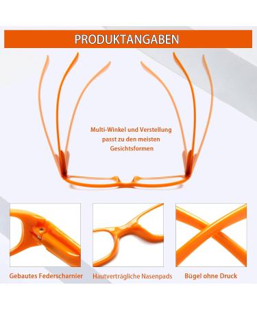 Cojwis 4 Pack Women's Reading Glasses | Fashionable Spring Hinge Readers with Pattern Prints | 3.00x Magnification | International Shipping - Buy Online on GoSupps.com