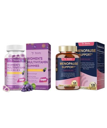 Totaria Menopause Capsules for Women & Multivitamin Gummies for Women (Grape Flavor)