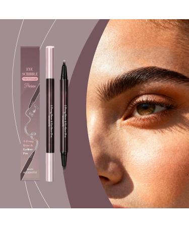Eyebrow pencil 2In1 Double Sided Liner Eye Pencil for Women Girls Beauty Makeup Cosmetics Dating Party Meeting - Buy Online on GoSupps.com