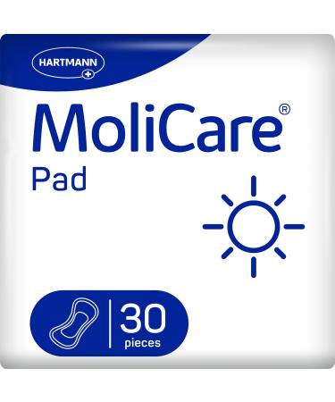 MoliCare Pad Day: Anatomically shaped incontinence pads for protection in cases of mild bladder weakness 30 pieces Day 30 pieces