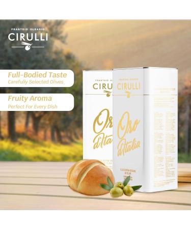  Frantoio Oleario Cirulli Cirulli Italian extra virgin olive oil cold-pressed EVO (2 x 3 Liters) - Buy Online on GoSupps.com