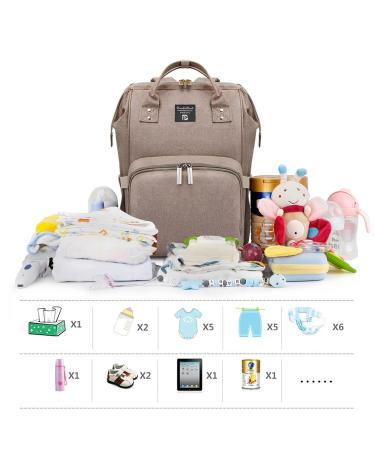 Buy Pomelo Baby Diaper Backpack - Stylish Water-Repellent Multi-Functional with Diaper Pad | Large Capacity Lightweight Bag - Ideal for Travel - Buy Online on GoSupps.com