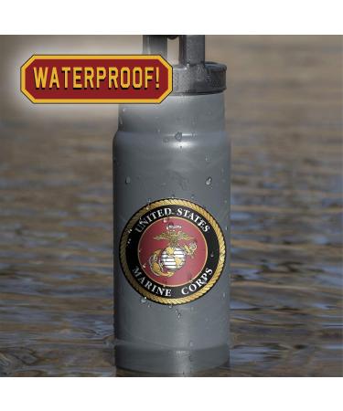 U.S. Marine Corps Decals - 4 Piece Officially Licensed Military Stickers for Vehicles & Devices - Buy Online on GoSupps.com