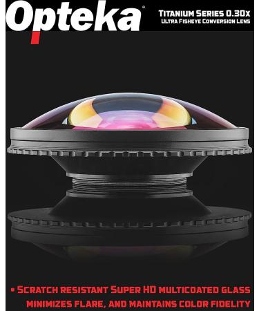 Opteka OPT-SC58FE Titanium Series 0.3X HD Ultra Fisheye Lens | 58mm Camcorder Accessory - Buy Online on GoSupps.com