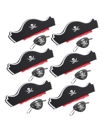 Beavorty 24 Sets Pirate Hair Blindfold Halloween Pirate Hats Pirate Performance Props Pirate Accessories Pirate Party Costume Prop Prom Suits Pirate Costume Cosplay Accessories Cloth