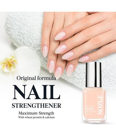 Sozge Nail Strengthener & Growth Treatment Cream - Hard as Hoof Formula for Damaged, Thin & Weak Nails 0.5 oz - Buy Online on GoSupps.com