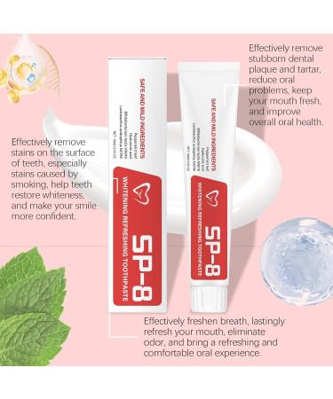 Fresh Breath Toothpaste - Oral Odor & Stain Remover Gentle for Daily Use Soothes Gum Discomfort Reduces Plaque Brightens Teeth(3PCS) - Buy Online on GoSupps.com