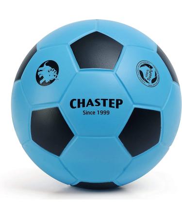 Chastep 8 "foam soccer ball foam ball perfect for children or beginners. Play and train soft kick & safe (blue/black)
