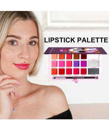  G n rique Lipstick Palette Set Waterproof Makeup Kit 18-Color Long-Lasting Moisturizing Lip Gloss Matte Creamy Colors Palette Collection for Gathering Daily 25g - Buy Online on GoSupps.com