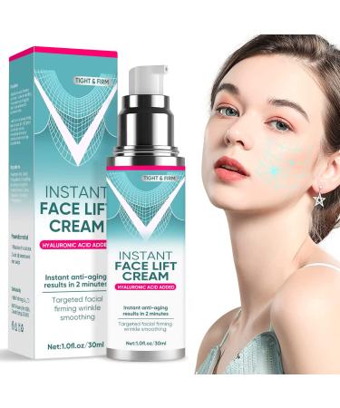 Instant Face Lift Cream  Anti-aging Face Serum with Hyaluronic Acid  Neck  Eye Anti-aging Serum for Smoothing Fine Lines  Wrinkles and Tightening Loose Sagging Skin  Puffiness in 2 Minutes