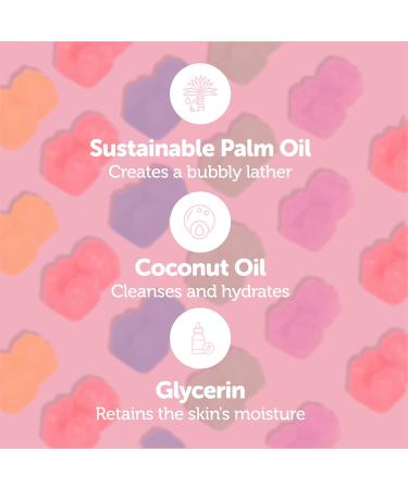 Handmade Bear Shape Kids Soap - Fun Bubble Soaps for Children's Bath Time | All Skin Types | Eco-Friendly & Made in the USA - Buy Online on GoSupps.com
