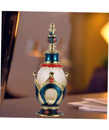 Healeved Perfume Bottle Essence Bottle Essential Oil Bottle Glass Bottle Vintage Decor Perfumes for Women Arabic Car Decor Travel Spray Arabic Perfume Retro Perfume Mini Bottled 3.5x3.5cm Blue - Buy Online on GoSupps.com