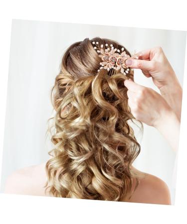 Didiseaon 1 Set Leaf Pearl Hairpin Side Hair Comb Hair Fork Clip Rhinestones Hair Comb Accessories Barrette Hair Side Comb Peinetas Para De Mujer Prom Hair Jewelry Hair Forks for Buns Metal - Buy Online on GoSupps.com