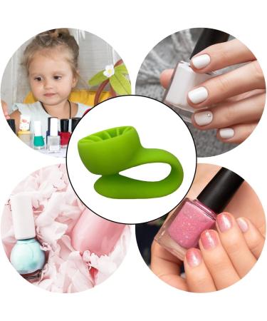 Nail Polish Holder Wearable Anti-Spill Organizer - Strong Grip Airlock Suction Silicone Nail Polish Organizer Manicure And Pedicure Accessories Light Green - Buy Online on GoSupps.com