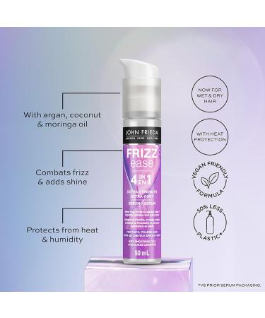 John Frieda Frizz Ease Extra Strength Serum for Frizz-Free Hair Ideal for Thick Coarse Hair (50 mL) - Buy Online on GoSupps.com