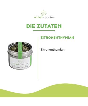 Magic of the Spices Lemon Thyme - Premium Dried Spice for Fish Poultry Dressings & Tea - 10g Aroma Can for International Shipping - Buy Online on GoSupps.com