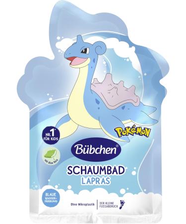 B bchen Pok mon foam bath Lapras 40 ml-liquid bathing additive with orange water color effect for children gentle bathing foam with aloe vera without silicones and without microplastics