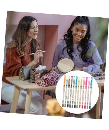 Angoily Eyeliner Waterproof 12 Pcs Eyeliner Pencil Eyeshadow Green Suits Colored Eyeliner Eye Shadow Pen Liquid Eyeliner Mousse - Buy Online on GoSupps.com