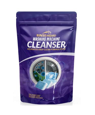 Rinsewizard Washing Machine Cleaner, Deep Cleaning Tablet, Cleans Top And Front Loader, Including HE, Septic Tank Safe, 6 Tablets
