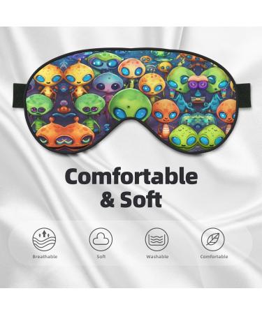 SSIMOO Astronaut & Alien Sleep Mask | Adjustable Breathable Eye Mask for Comfortable Sleep | International Shipping - Buy Online on GoSupps.com