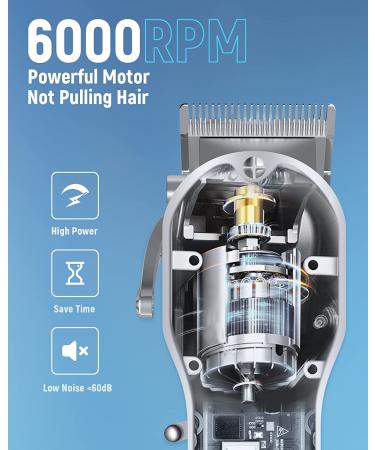 SUPRENTآ® Hair Clippers for Men - Professional Cordless Hair Cutting Kit with T-Blade Trimmer & LED Display - Buy Online on GoSupps.com