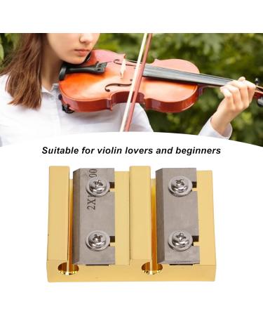 Jiayouy Violin Peg Reels Shaver - Professional Luthier Tools for Making Violin Tuning Pegs | Golden Zinc Alloy 2 Hole Design - Buy Online on GoSupps.com
