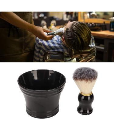 Soft Synthetic Bristle Shaving Brush | Black Barber Bowl Tool for Perfect Shave | International Shipping Available - Buy Online on GoSupps.com
