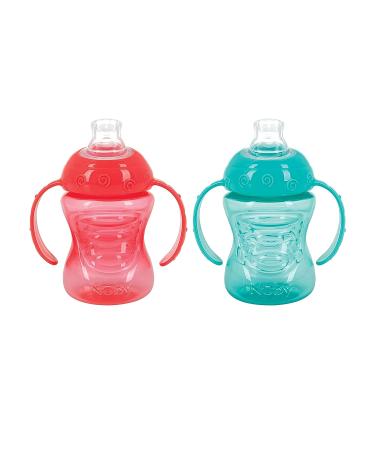 Nuby Two-Handle No-Spill Super Spout Grip N' Sip Cup - 4 Pack - Buy Online on GoSupps.com