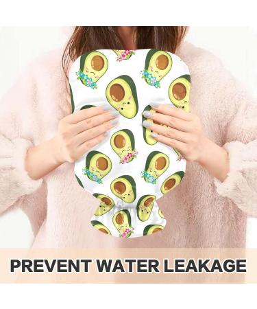 Shop Naanle 2L Flower Avocado Hot Water Bottle with Cover - Large Heat & Cold Therapy for Pain Relief Bed Warmer & Hand Feet Warmer - International Shipping - Buy Online on GoSupps.com