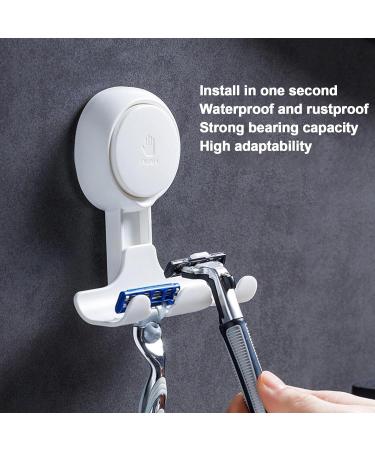 Beedozo Wall-Mounted Razor Holder Hook | Self-Adhesive Shower & Towel Organizer | Reusable Bathroom Essentials - Buy Online on GoSupps.com