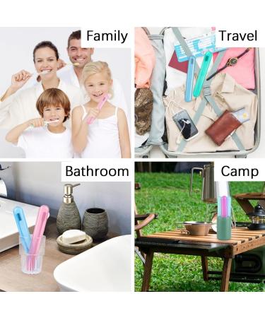 ZCSOWE 4-Pack Toothbrush Cases - Travel-Friendly Protective Covers for Family & Hygiene - Buy Online on GoSupps.com