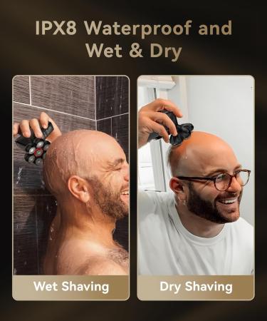 Head Shavers for Bald Men - 5-in-1 Magnetic Electric Razor Kit | 7D Waterproof Grooming with LED Display & USB-C Charge - Buy Online on GoSupps.com