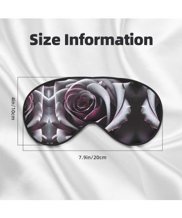 Gothic Rose Flower Print Double-Sided Eye Mask - Soft Lightweight Sleep Enhancer | International Shipping Available - Buy Online on GoSupps.com