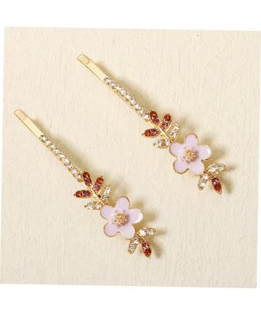 MAGICLULU 1 Pair Rhinestone Flower Hair Clip Rhinestone Barrettes Decorative Hairpins Hair Barrettes Hair Accessories Rhinestone Hair Clips Hair Clips for Rhinestone Bobby Pin - Buy Online on GoSupps.com