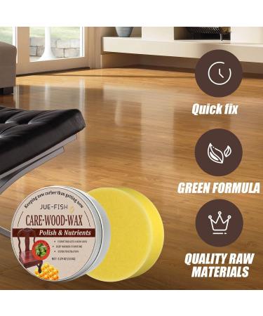 Furniture Wax | Healthy Safe Environmental Wood Cleaner - Wood Cleaner for Floor Tables Chairs Cabinets Restore Shiny Finish Bees Waxing Furniture Polish with Protective 150g+sponge - Buy Online on GoSupps.com