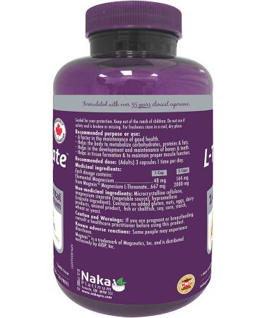 Naka Platinum PRO Magnesium L-Threonate Magtein 2 000 mg per serving (3capsules) 144 elemental Magnesium - BONUS Size 120 Veggie Caps (90+30 FREE) - Buy Online on GoSupps.com