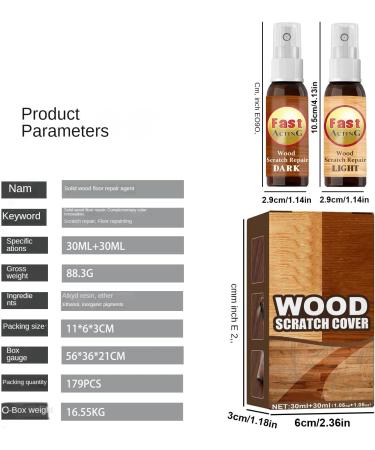 2 pcs wood floor scratch repair furniture restoration floor refinishing paint touch-ups and scratch masking fast and effective wood scratch repair - Buy Online on GoSupps.com