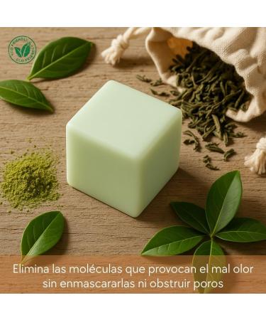  Savia De Alma Natural Green Tea Solid Deodorant 100g Vegan Eco Friendly & No Aluminum Salts Neutralises Bad Odors Without Clogging Pores - Buy Online on GoSupps.com