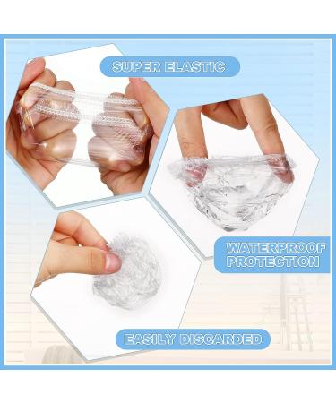 Sabary 1500 Pcs Waterproof Disposable Ear Covers for Shower - Clear Plastic Ear Protectors for Hair Dye, Bathing, Spa | Bulk Pack - Buy Online on GoSupps.com