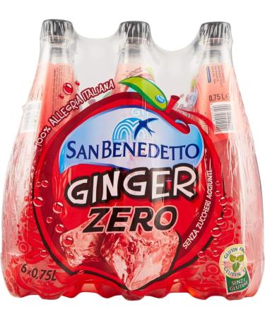San Benedetto Ginger Zero PET Lot de 12 bouteilles sans sucre 0 75 l - Buy Online on GoSupps.com