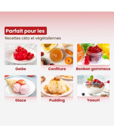 Agar Agar Powder 550g Natural Vegetable Gelatin for Jellies Desserts Jams Bovine Gelatin Leaf Substitute Rich in Fiber- Vegetal-Vegan - Buy Online on GoSupps.com