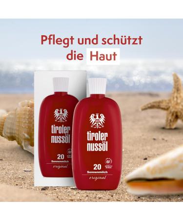 Tyrolean Nut Oil Sun Lotion SPF 20 - Waterproof 150 ml | International Shipping - Buy Online on GoSupps.com