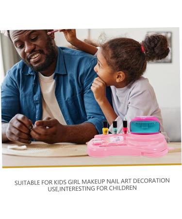 FRCOLOR 1 Set Nail Art Set Toy Kids Nail Polish Kids Playsets Nail Art Decoration Toys for Little Girls Nail Dryer Nail Decorations for Nail Art Child Pink Plastic Decorate Manicure - Buy Online on GoSupps.com
