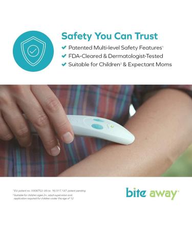 Bite Away Insect Sting & Bite Relief - FDA-Cleared, Chemical-Free Treatment for Fast Symptom Relief - Reduce Pain & Itching, No Odor or Residue - FSA/HSA Eligible - Buy Online on GoSupps.com