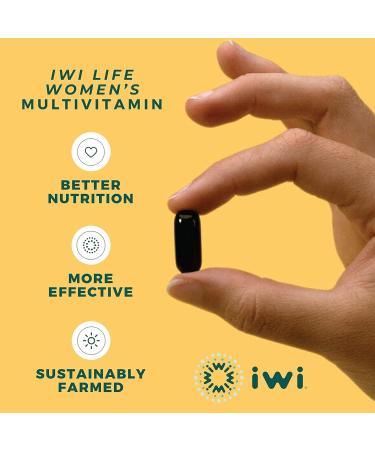 Iwi Women's Multivitamin with Vitamin A B1 B2 C D3 E Biotin Calcium Cranberry Extract DHA EPA Niacin Selenium Omega Fatty Acids Zinc - Vegan - 60 Gluten-Free Softgels - Buy Online on GoSupps.com